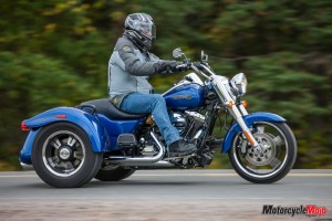 Riding the Harley Davidson Freewheeler