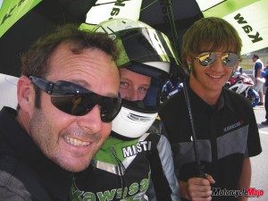 Under the umbrella on Race day